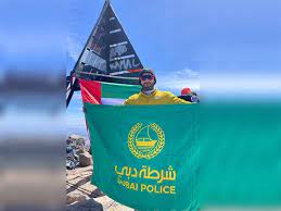 Dubai Police officer scales the highest peak in MENA